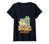 Mujer Gilmore Girls Dooze's Market AD Camiseta Cuello V