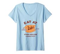 Mujer Gilmore Girls Eat at Luke's Camiseta Cuello V