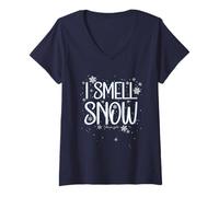 Mujer Gilmore Girls I Smell Snow Camiseta Cuello V