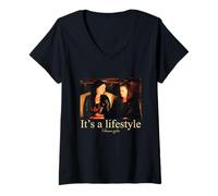 Mujer Gilmore Girls It's a Lifestyle Photo Camiseta Cuello V