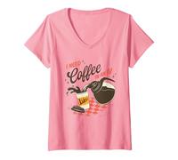 Mujer Gilmore Girls Mother's Day I Need Coffee In An IV Camiseta Cuello V