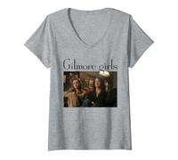 Mujer Gilmore Girls Movie Night Camiseta Cuello V