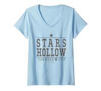 Mujer Gilmore Girls Star Hollows Collegiate Camiseta Cuello V