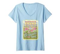 Mujer Gilmore Girls The Dragonfly Inn AD Camiseta Cuello V
