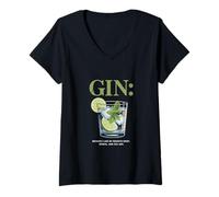 Mujer Ginebra Gin Because I Like My Regrets Crisp Herbal 43% Camiseta Cuello V