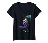 Mujer Gira británica de Prince Live Act II Purple Rain 1993 Camiseta Cuello V