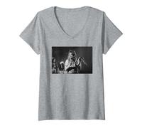 Mujer Gira del álbum Snake Constrictor de Alice Cooper 1986 Camiseta Cuello V
