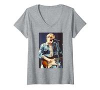 Mujer Gira en Directo de Bryan Adams Waking Up The World 1992 Camiseta Cuello V