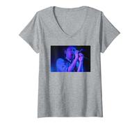 Mujer Gira Hail To The Thief de Radiohead con Thom Yorke Camiseta Cuello V