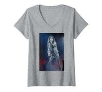 Mujer Gira Hey Stoopid de Alice Cooper en vivo en Wembley 1991 Camiseta Cuello V