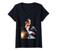 Mujer Gira Mundial de INXS Live Elegantly Wasted, Michael Hutchence (1997) Camiseta Cuello V