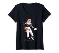 Mujer Gira Mundial de Madonna Blonde Ambition en Vivo en Wembley 1990 Camiseta Cuello V