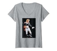 Mujer Gira Mundial de Madonna Live Blonde Ambition en Wembley 1990 Camiseta Cuello V