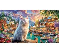 Mujer Girasol - Arte Fantástico Rompecabezas de 1000 Piezas para Adultos: Cartón Reciclado para Decoración 38x52cm/1000pcs