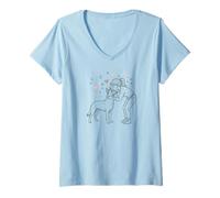 Mujer Girl with Malinois, Girls with Mals, Cute Belgian Malinois Camiseta Cuello V