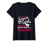 Mujer Girl'S Best Friend Never Owned A Havana Brown Cat Lover Camiseta Cuello V