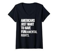 Mujer Girls Just Want to Have Fundamental Human Rights I'm Big Fan Camiseta Cuello V