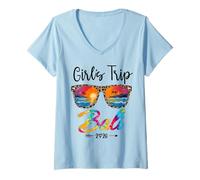 Mujer Girls Trip Bali 2026 Girls Weekend Summer Vacation Party Camiseta Cuello V
