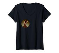 Mujer Gitana Flamenco Camiseta Cuello V