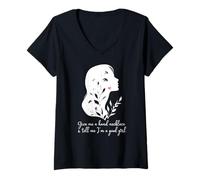 Mujer Give Me a Hand Necklace and Tell Me Im a Good Girl Smut Book Camiseta Cuello V