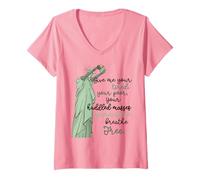 Mujer Give Me Your Tired Huddled Masses Statue of Liberty Freedom Camiseta Cuello V