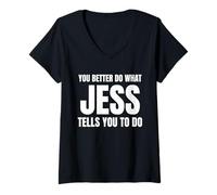 Mujer Given Name Jess You Better Do What Jess Tells You To Do Camiseta Cuello V