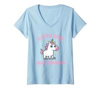 Mujer Glitter Today Chaos Tomorrow Camiseta Cuello V