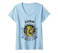 Mujer Gloria The Soul of A Mermaid - Camiseta con Nombre Camiseta Cuello V