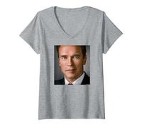 Mujer Gobernador Arnold Schwarzenegger Actor por Michael Grecco Camiseta Cuello V