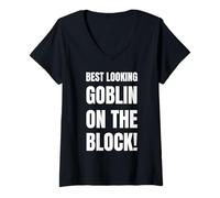 Mujer Goblins Divertidos Duendes más guapos Camiseta Cuello V