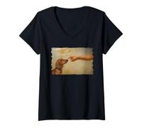 Mujer God Creates Dachshund Dog Owner Wiener Camiseta Cuello V