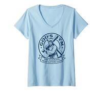 Mujer Gods Gym Ultimate Dead-Lifting Club, Pascua Jesús Fitness Camiseta Cuello V