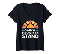 Mujer God'S Promise Stands Camiseta Cuello V