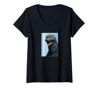 Mujer Godzilla Final Wars (2004) Camiseta Cuello V