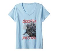 Mujer Godzilla Minus One Monster Portrait Modern Kaiju Movie Camiseta Cuello V