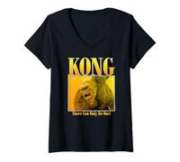 Mujer Godzilla x Kong Retro 90's Bootleg Kong Photo Movie Camiseta Cuello V