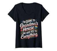 Mujer Going To Grandma’s She Always Says Yes - Camiseta Cuello V
