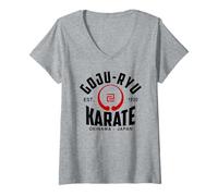 Mujer Goju-Ryu Karate Do Artes Marciales Japón Okinawa Camiseta Cuello V