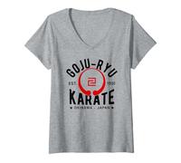Mujer Goju Ryu Karate Do Martial Arts Japan Okinawa Camiseta Cuello V