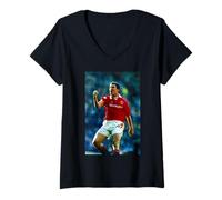 Mujer GOL de Roy Keane, Manchester United, Tottenham Hotspur, Fútbol Camiseta Cuello V