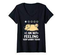 Mujer Golden Retriever Dog Sleep I Am Not Feeling Puppy Dogs Camiseta Cuello V