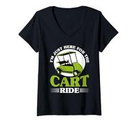 Mujer Golf Golfista Camiseta Cuello V