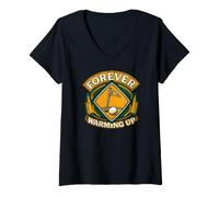 Mujer Golf Humor Forever Warming Up Driving Range Camiseta Cuello V