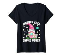 Mujer Golf Mom Saying Funny Mothers Day GNOME Pun For Golf Mother Camiseta Cuello V