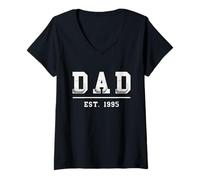 Mujer Golf Papá Desde 1995 Cumpleaños Día del Padre Vintage Camiseta Cuello V