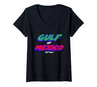 Mujer Golfo de México EST. 1550 | Mexican Political Camiseta Cuello V