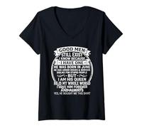 Mujer Good Men Still Exist He Was Born In June Funny Birthday Camiseta Cuello V