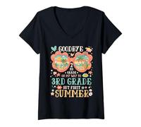 Mujer Goodbye 2nd Grade On My Way to 3rd Grade But First Summer Camiseta Cuello V