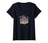 Mujer Got Rocks? Geode Crystal Rockhound Geologist Mining Fan Camiseta Cuello V