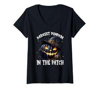 Mujer Gothic Cat Graphic For Witchy Women Funny Saying Halloween Camiseta Cuello V